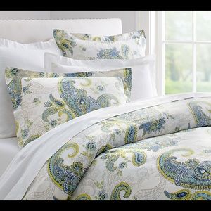 NWT Annie Paisley Organic Euro Shams (Set of 2)